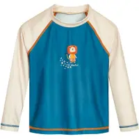Playshoes Badeshirt in Blau/ Creme | Gr.: 122/128