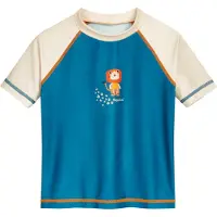 Playshoes Badeshirt in Blau/ Creme | Gr.: 62/68