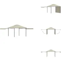 vidaXL Pavillon mit Doppelt Erweiterten Dächern 3x3x2,75 cm 180 g/m² - Pavillons & Partyzelte