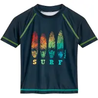 Playshoes Badeshirt "Surf" in Dunkelblau/ Bunt | Gr.: 134/140