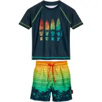 Playshoes 2tlg. Badeoutfit in Dunkelblau/ Bunt | Gr.: 98/104