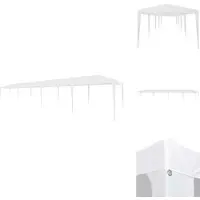 vidaXL Partyzelt 3x12 m PE Weiß - Pavillons & Partyzelte