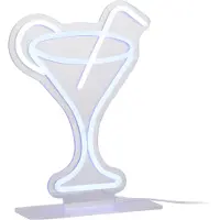 Leitmotiv - Tischleuchte Cocktail - Hellblau - 21.8x21.8x30cm Tischlampe - Nachttischlampe, Wohnzimmer, Schlafzimmer