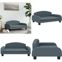 vidaXL Hundebett Dunkelgrau 70x45x30 cm Stoff - Hundebett - Hundebetten - Hundesofa - Haustiersofa