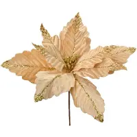 Clayre & Eef 2er-Set: Dekopflanzen in Beige/ Gold - (H)36 cm - onesize