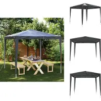 vidaXL Profi-Partyzelt 2,5×2,5 m Anthrazit 90 g/m² - Pavillons & Partyzelte