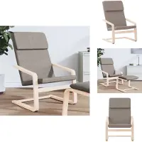 vidaXL Relaxsessel Taupe Stoff - Sessel