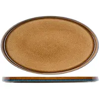 Cosy & Trendy Flacher Teller Quintana Amber 35,5 x 23,5 cm (2er-Set)