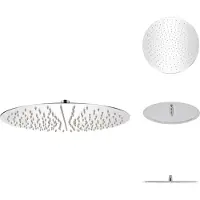 vidaXL Regenduschkopf Edelstahl 40 cm Rund - Duschköpfe
