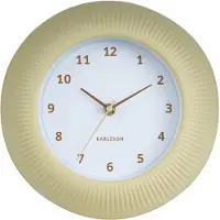 Karlsson - Wanduhr Tender Rib - Sanftes Gelb - Ø25cm