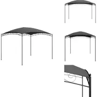 vidaXL Pavillon 3x4x2,65 m Anthrazit 180 g/m² - Pavillons & Partyzelte