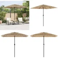 vidaXL Sonnenschirm mit Stahlmast Braun 248x248x248 cm