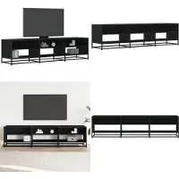 vidaXL TV-Schrank Schwarz 180x40x46 cm Holzwerkstoff