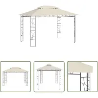 The Living Store Pavillon 4x3x2,7 m Creme 160 g/m²