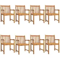 vidaXL Gartenstühle 8 Stk. 56x55,5x90 cm Massivholz Akazie - Gartenstühle