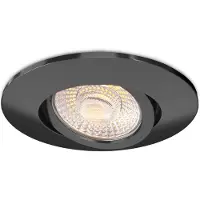 LEDVION LED Einbaustrahler Schwarz 3W CCT Neutralweiss wasserdicht IP65