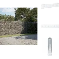 vidaXL Gabione mit Deckel 1200x50x200 cm Verzinktes Eisen