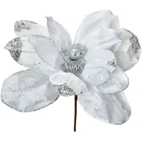 Clayre & Eef 2er-Set: Dekopflanzen in Weiß/ Silber - (H)25 cm - onesize