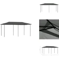 vidaXL Pavillon 3x6x2,6 m Anthrazit 160 g/m² - Pavillons & Partyzelte