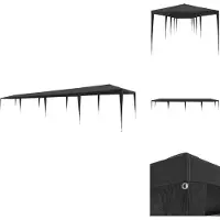 vidaXL Partyzelt 3x12 m PE Anthrazit - Pavillons & Partyzelte