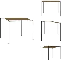 vidaXL Pavillon 3x2,4 m Taupe 180 g/m² - Pavillons & Partyzelte