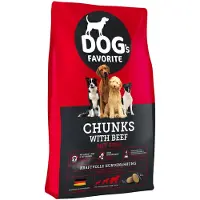 Happy Dog Dogs Favorit Chunks with Beef 15 kg