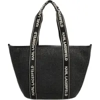 Karl Lagerfeld K/ESSENTIAL RAFFIA BAG Schwarz