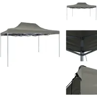 vidaXL Faltzelt Pop-Up 3 x 4,5 m Anthrazit - Pavillons & Partyzelte