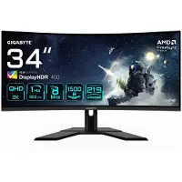 Gigabyte G34WQCP (86.4 cm (34 Zoll), schwarz (matt), QHD, VA, Curved, 180Hz Panel)