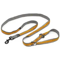 Kurgo Freihändige Leine – – QUANTUM – 6 Positionen – 120 bis 180 cm – Orange