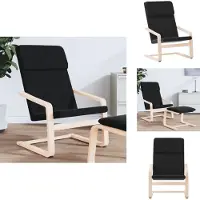 vidaXL Relaxsessel Schwarz Stoff - Sessel