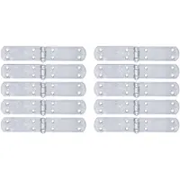 Alberts 869038 Kistenband, mit vernietetem Stift, Edelstahl, 200 x 35 mm, 10er Set