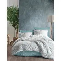 L'essentiel Maison , Lendell - Mint, Einzelbett-XXL-Bettbezug-Set (DE), Minze, 100 % Baumwolle, 155 x 155 cm