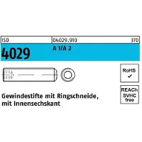 F. REYHER Nchfg. GmbH & Co. KG Gewindestift ISO 4029 Ringschneide/Innen-6-kant M 8 x 30 A 2