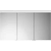 Burgbad Lin20 Spiegelschrank LED-Beleuchtung inklusive LED-Waschtischbeleuchtung, 3 Türen, 1200x700
