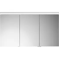 Burgbad Lin20 Spiegelschrank LED-Beleuchtung inklusive LED-Waschtischbeleuchtung, 3 Türen, 1200x700