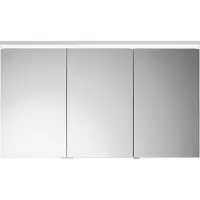 Burgbad Lin20 Spiegelschrank LED-Beleuchtung inklusive LED-Waschtischbeleuchtung, 3 Türen, 1200x700