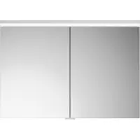 Burgbad Lin20 Spiegelschrank LED-Beleuchtung inklusive LED-Waschtischbeleuchtung, 2 Türen, 1000x700