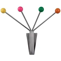Present Time Wandhaken Neptune Small 4 Haken, Mehrfarbig, Bewusste