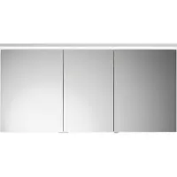 Burgbad Lin20 Spiegelschrank LED-Beleuchtung inklusive LED-Waschtischbeleuchtung, 3 Türen, 1400x700