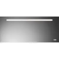 Burgbad Lin20 Lichtspiegel mit horizontaler LED-Beleuchtung, Melamin, 1600x30x700mm, SIIX160PN529