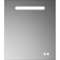 Burgbad Lin20 Lichtspiegel mit horizontaler LED-Beleuchtung, Melamin, 600x30x700mm, SIIX060PN529