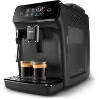 Philips Kaffeevollautomat 1200 Series, 2 Kaffeespezialitäten, Schwarz (EP1220/00)