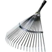 Freund Victoria Fächerbesen, 68154, aus Stahl in silber, Arbeitsbreite: 41 cm, ohne Stiel, Stielaufnahme: Dülle,...