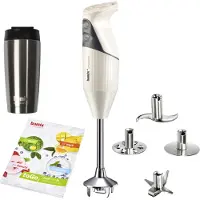 Bamix - Staafmixer - To Go-box - 200 cream - met Thermische beker