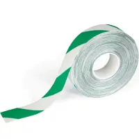 Durable Bodenmarkierungsband Durable, zweifarbig, selbstklebend, 30 m Länge, grün/weiß