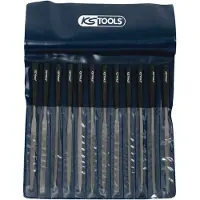 Ks Tools Nadelfeilen-Satz mit Kunststoffheft, 12-tlg