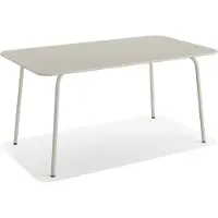 Veba Shine Gartentisch Stahl rechteckig – Beige