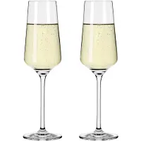 Ritzenhoff Champagnerglas 2er-Set Lichtweiss Julie 001, Nadine Niggemeier, Kristallglas, 233 ml, 6111008