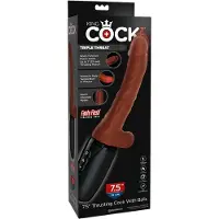 King Cock Plus 7,5 - Schubkraft Vibration (braun)